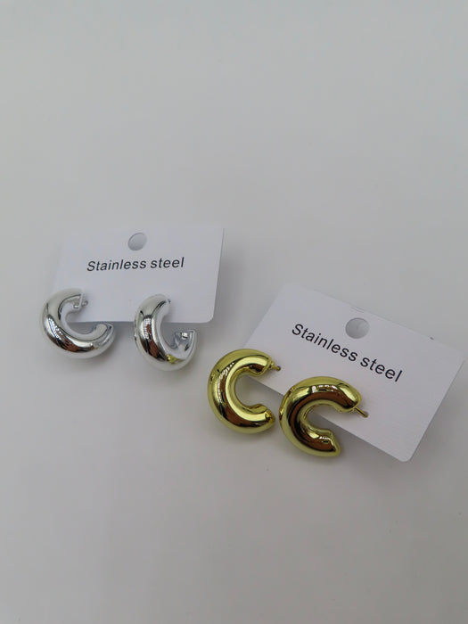 Orecchini cerchio bombato piccolo