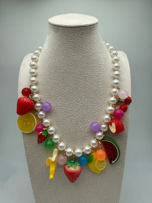 Collana perle frutta