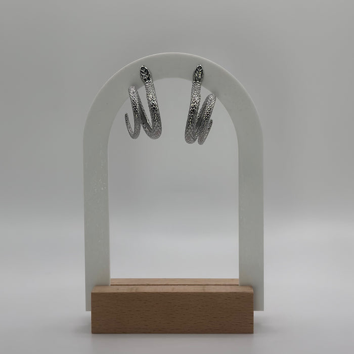 Orecchini serpente spirale