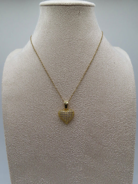 Collana cuore pavé