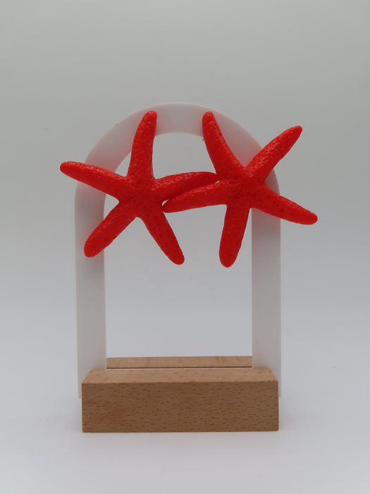 Orecchini stella marina colorata