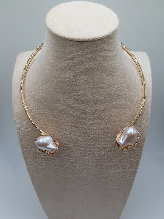 Collana rigida perle