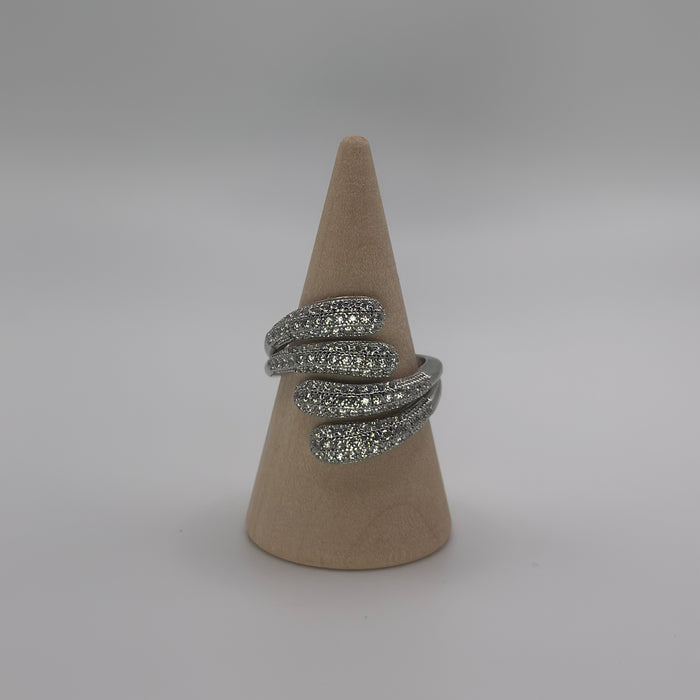 Anello Spirale Diamanti