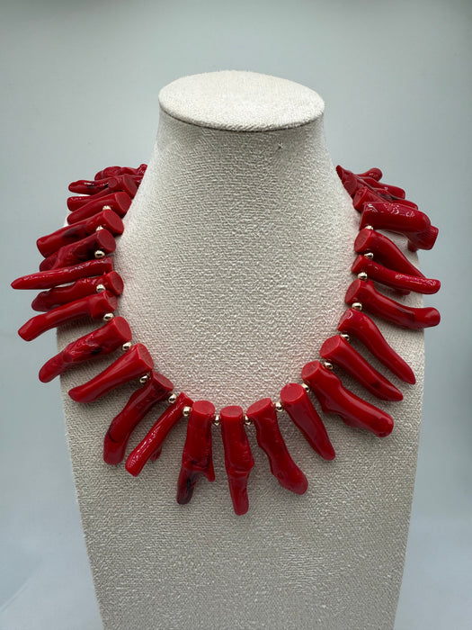 Collana corallo grosso