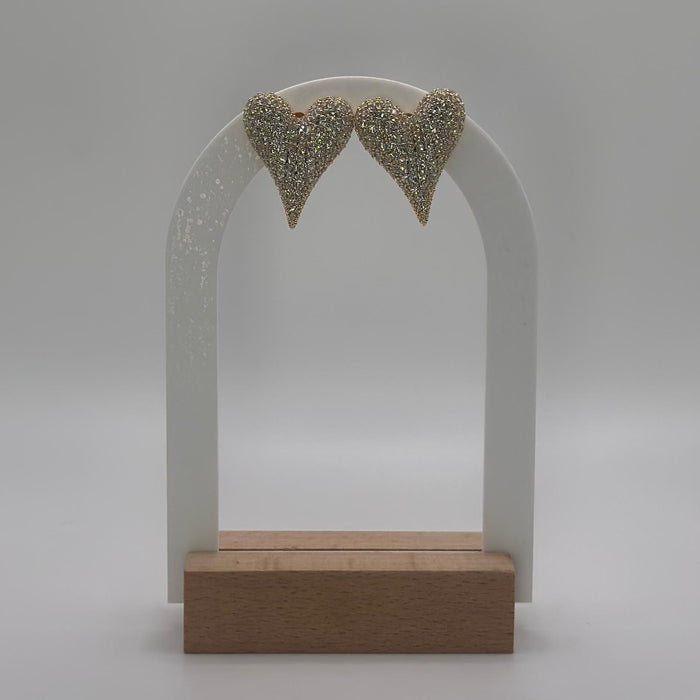 Orecchini cuore brillanti