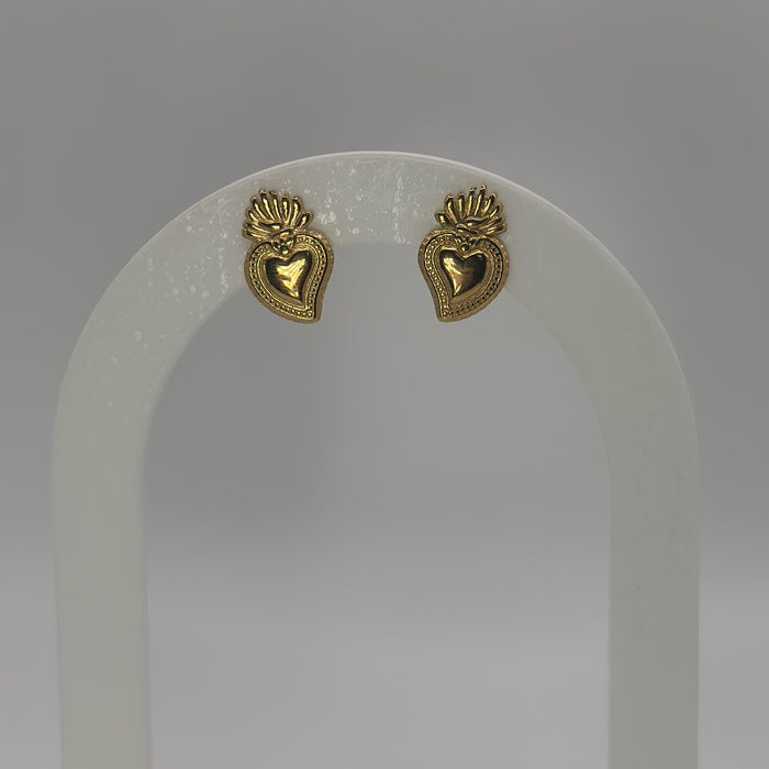 Orecchini cuore sacro