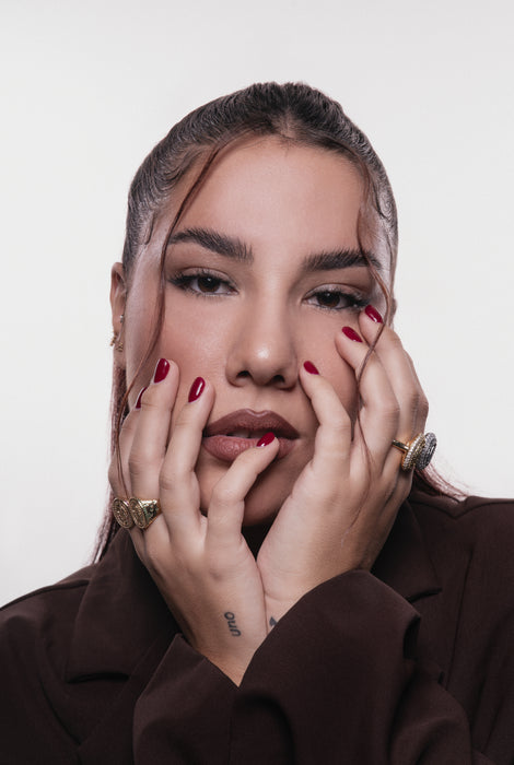 Anello madonnina strass