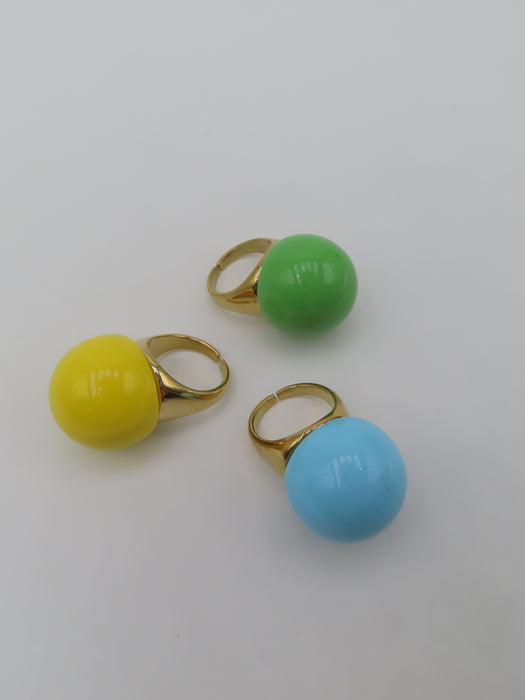 Anello maxi perle